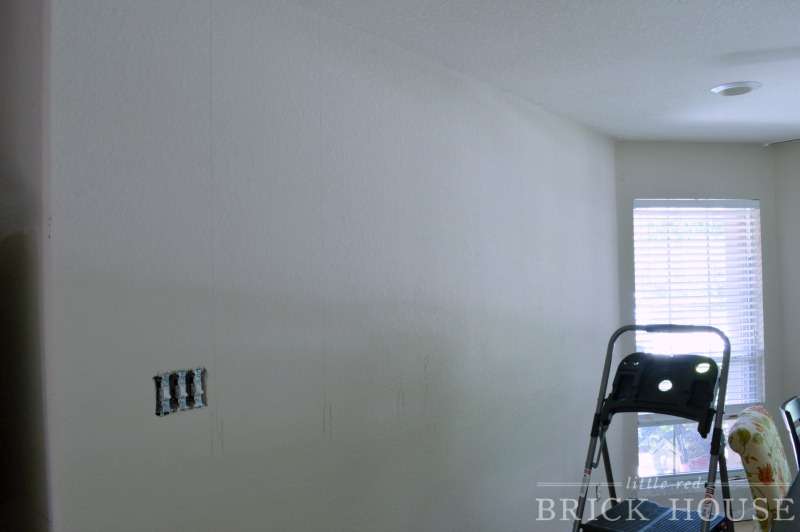 blank dining room wall