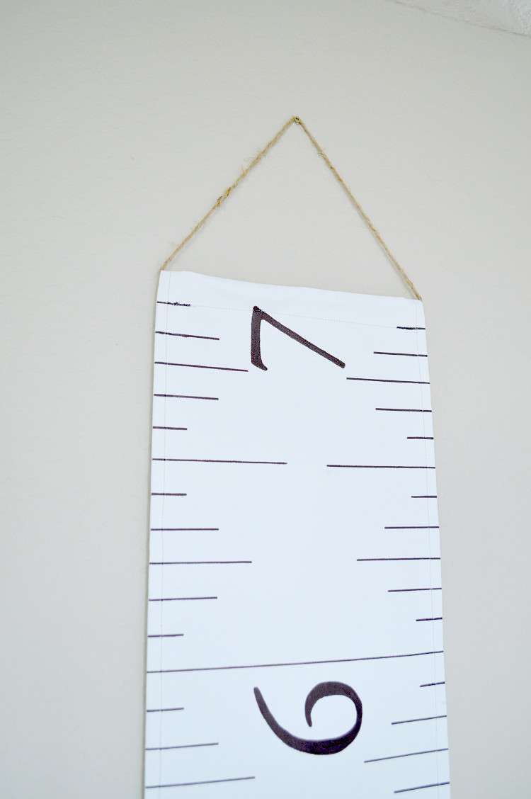 canvas growth chart / measuring tape growth chart