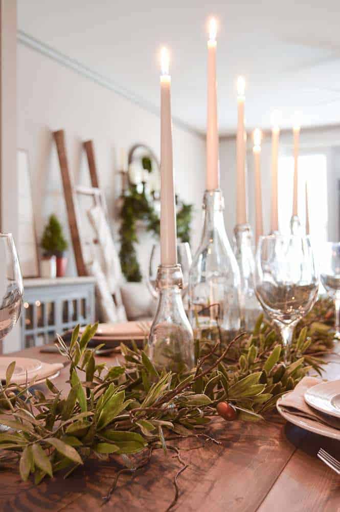 Simple Farmhouse Christmas Dining Room Tour