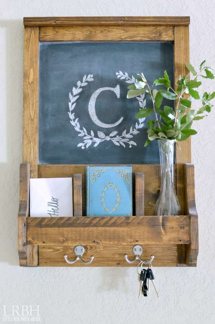 How to Make a Chalkboard Command Station