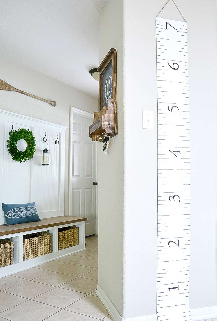 canvas growth chart / measuring tape growth chart