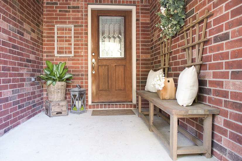 summer porch and entryway tour / summer porch decorating