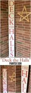 DIY "Deck the Halls" Sign | LITTLE RED BRICK HOUSE