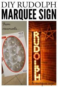DIY Rudolph Marquee Sign | LITTLE RED BRICK HOUSE
