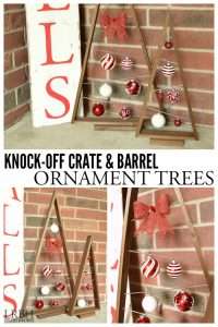 Knock-off Crate & Barrel Ornament Trees