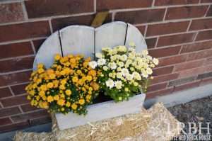 Rustic Pumpkin Stand for Fall Flowers | LITTLE RED BRICK HOUSE