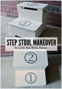 Step Stool Makeover | LITTLE RED BRICK HOUSE