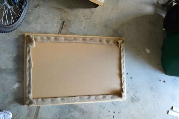 DIY Framed Burlap Bulletin Board - CYPRESS & SIENNA
