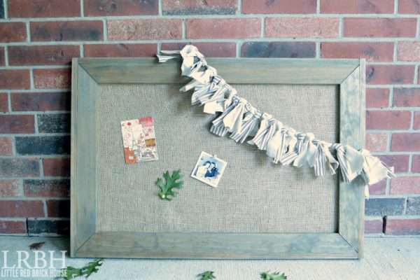 DIY Framed Burlap Bulletin Board - CYPRESS & SIENNA