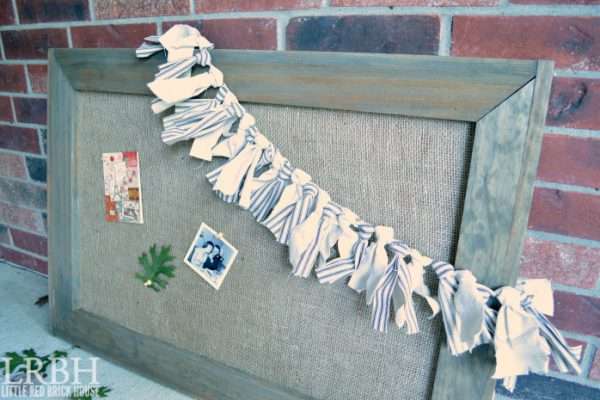 DIY Framed Burlap Bulletin Board - CYPRESS & SIENNA