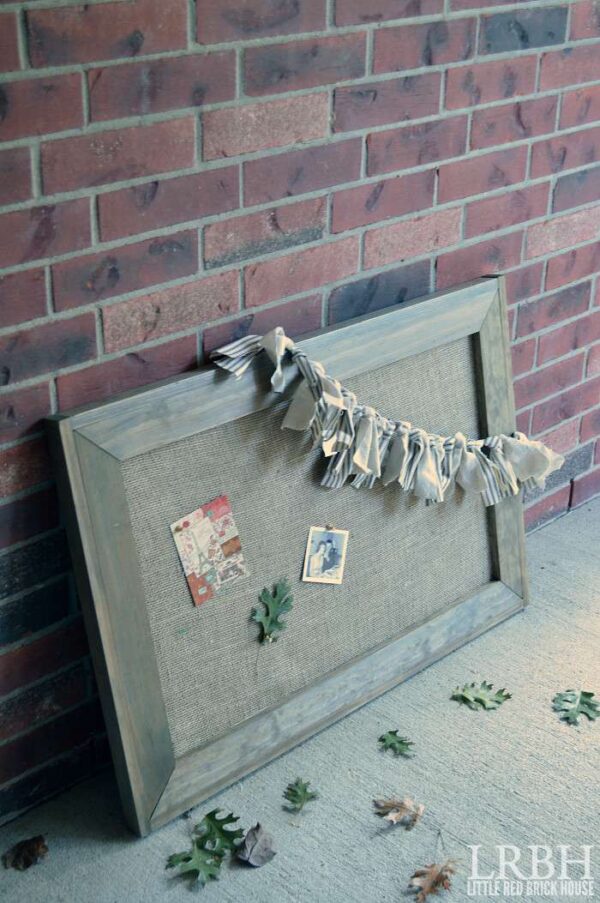 DIY Framed Burlap Bulletin Board - CYPRESS & SIENNA