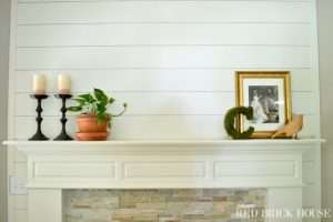 Fireplace Mantle: Plank Wall Tutorial